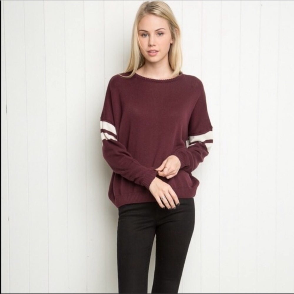 Brandy Melville Maroon Sweater
